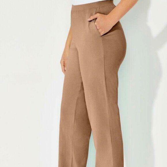 Catherines Khaki Suprema Pants- 4X- NWT - Picture 1 of 4